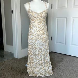 Zara linen maxi dress